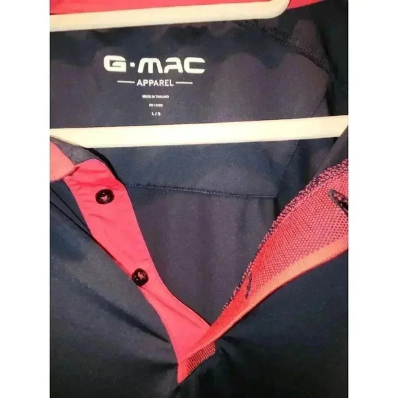 G. MAC By Kartel Men's Polo Golf Short Sleeve Stretchy Shirt Size L - Picture 2 of 6